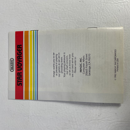 Star Voyager (Atari 2600, 1981)