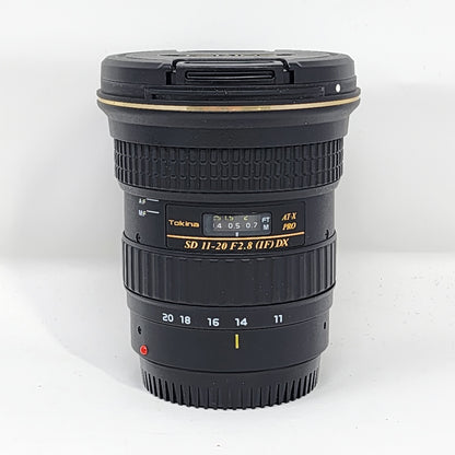 Tokina AT-X Pro 11-20mm f/2.8 11-20mm f/2.8 For Canon EF-S Mount