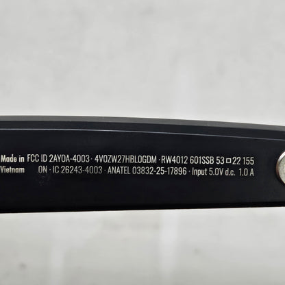 Ray-Ban Meta Wayfarer Gen 2 RW4012 601SSB Matte Black AI Smart Glasses Standard