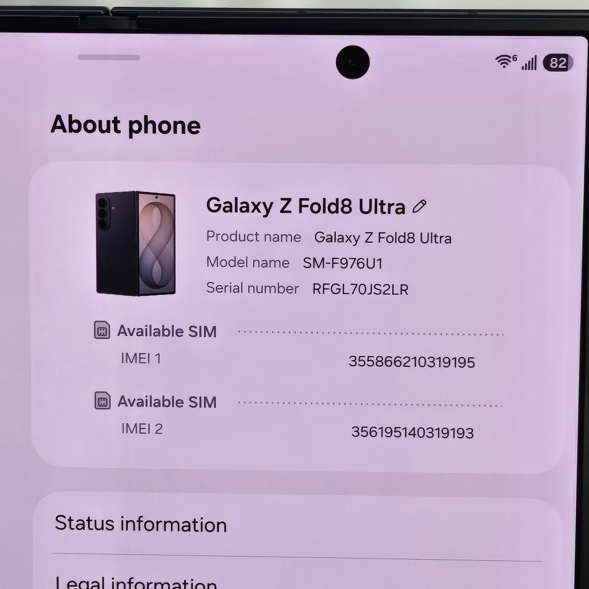 Samsung Galaxy Z Fold8 Ultra 1TB SM-F976U1 Graphite 16GB RAM Unlocked 5G