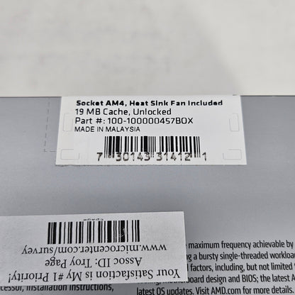 New AMD Ryzen 5 5500 3.60GHz 6 Core 100-100000457BOX 12 Thread AM4