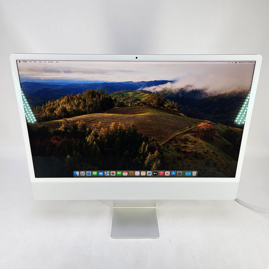 2021 Apple iMac 24" M1 7 Core 3.2GHz 8GB RAM 256GB SSD Silver MGTF3LL/A