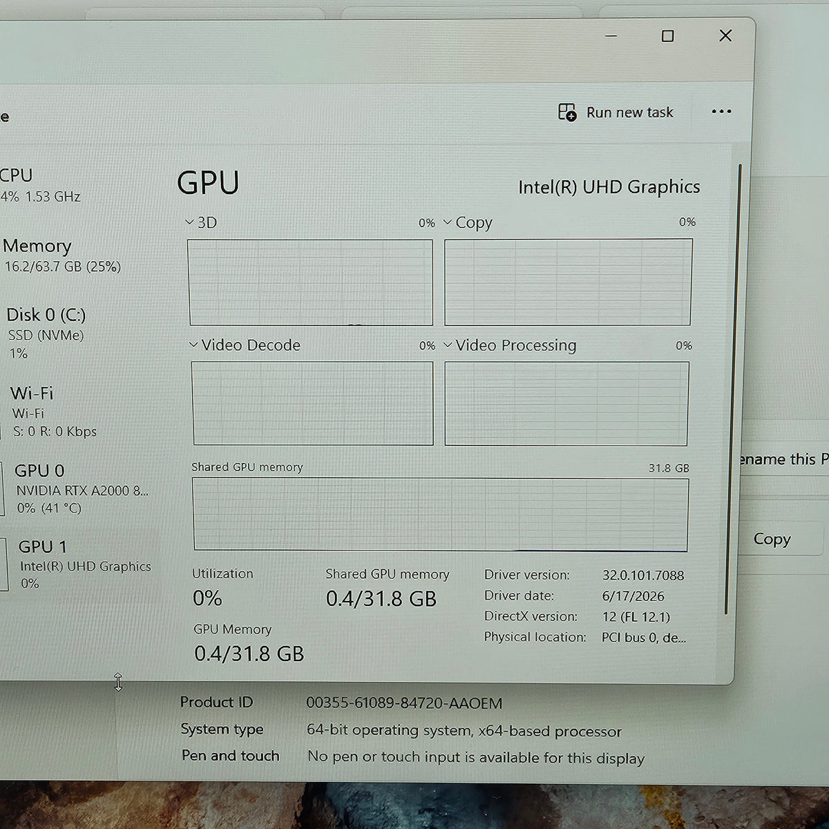Dell Precision 7670 16" i9-12950HX 2.3GHz 64GB RAM 1TB SSD