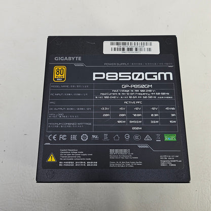 GIGABYTE GP-P850GM NA 80 Plus Gold 850W Fully Modular Power Supply