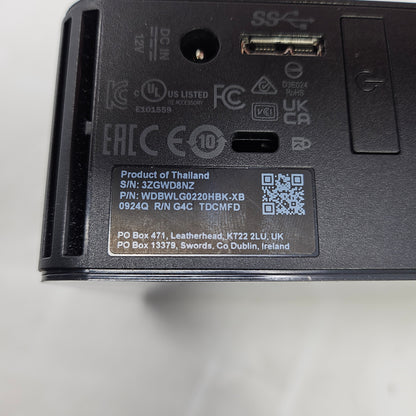 Western Digital WD 3.5" WDBWLG0220HBK-K-XB 22TB USB 3.2 Gen 1 HDD