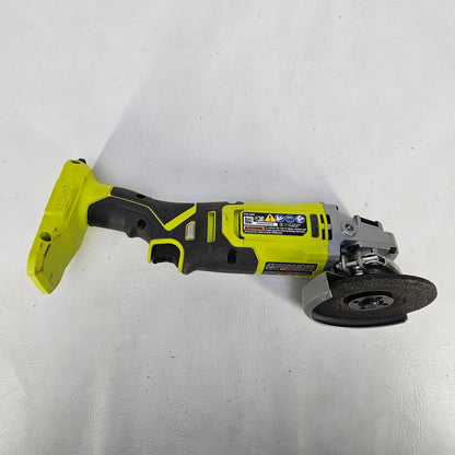 Ryobi ONE+ 18V Cordless 4-1/2" Angle Grinder PCL445 with 4.0 Ah Battery Combo