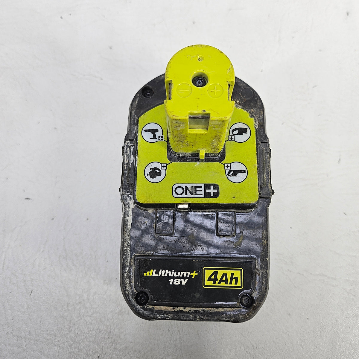 Ryobi ONE+ 18V Cordless 4-1/2" Angle Grinder PCL445 with 4.0 Ah Battery Combo