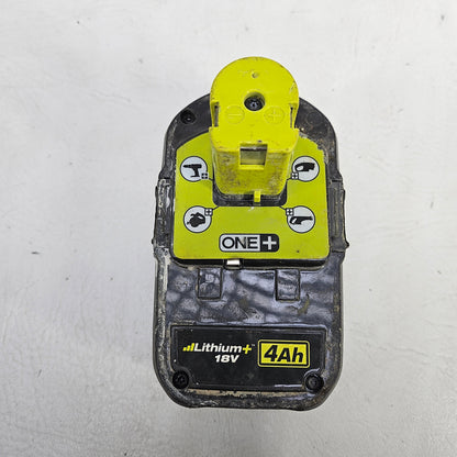 Ryobi ONE+ 18V Cordless 4-1/2" Angle Grinder PCL445 with 4.0 Ah Battery Combo