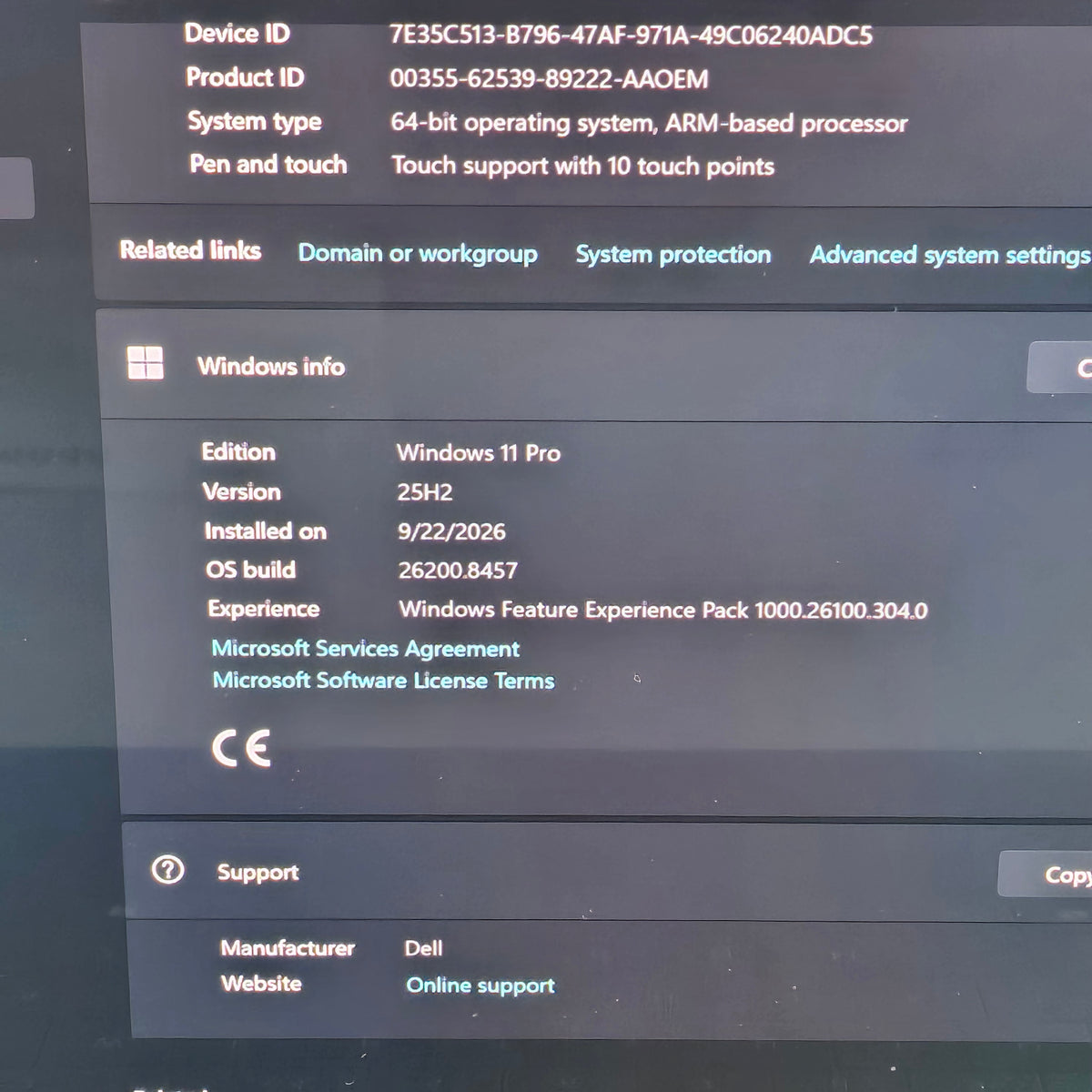 Dell XPS 13 9345 13.4" Snapdragon X Elite X1E80100 3.42Ghz 32GB RAM 1TB SSD