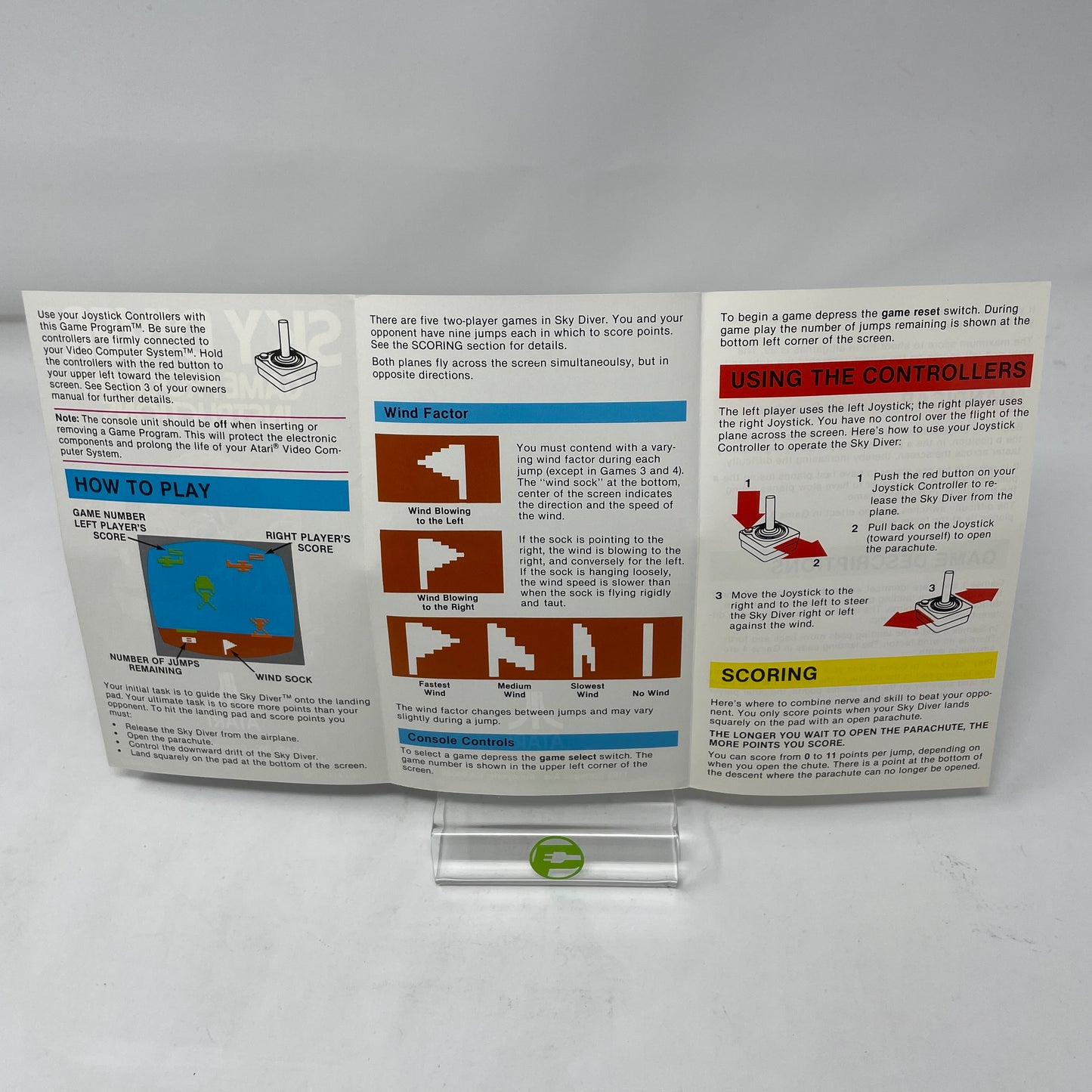 Sky Diver (Atari 2600, 1977)