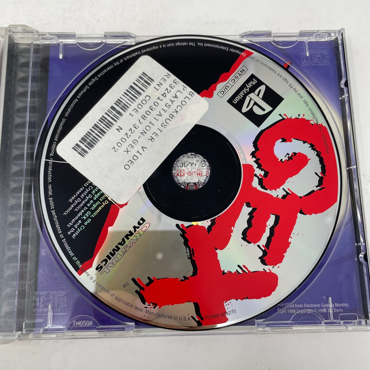 Gex (Sony PlayStation 1 PS1, 1995)