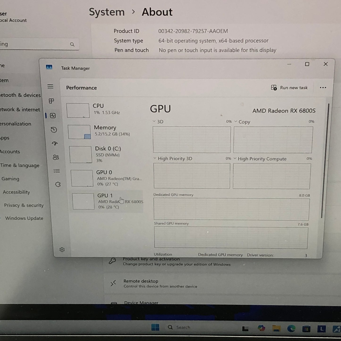 Lenovo Legion 7 16ARHA7 16" AMD Ryzen 9 4900HS 3.3GHz 8GB RAM 1TB SSD 
