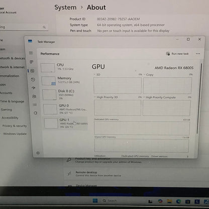 Lenovo Legion 7 16ARHA7 16" AMD Ryzen 9 4900HS 3.3GHz 8GB RAM 1TB SSD 