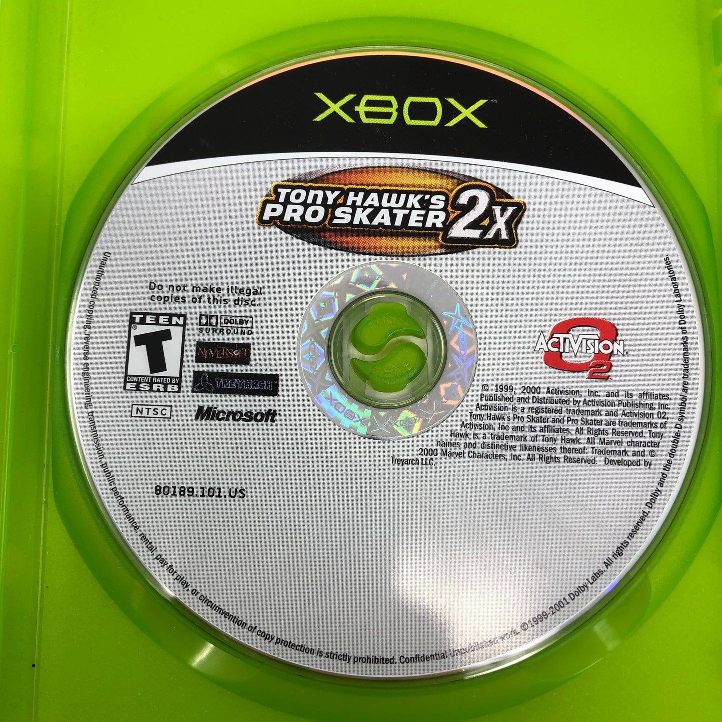 Tony Hawk 2x (Microsoft Xbox, 2001)