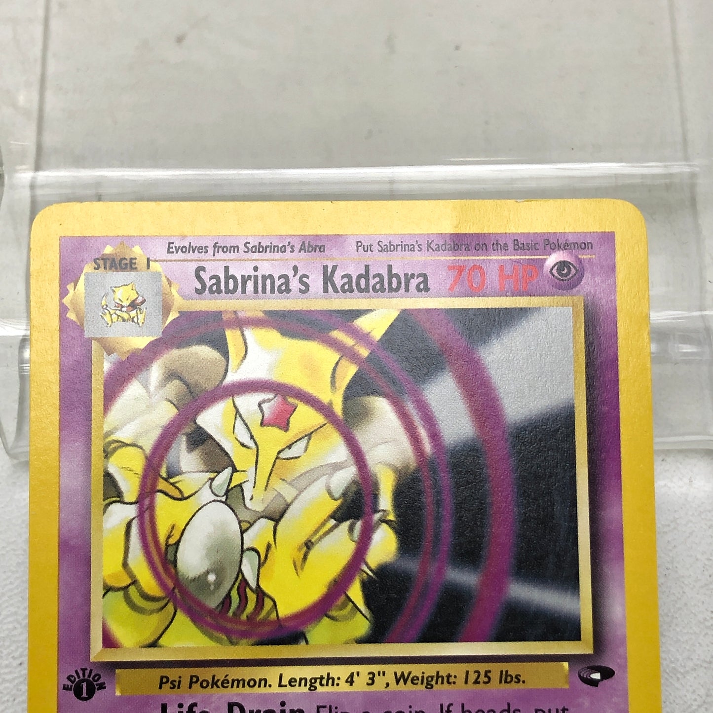 Pokémon TCG Gym Challenge Sabrina's Kadabra 58/132 Regular English