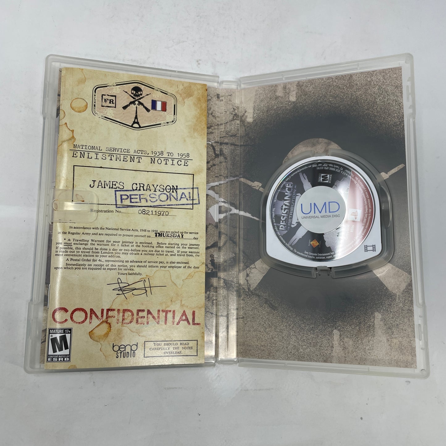 Resistance: Retribution (Sony PlayStation Portable PSP, 2009)