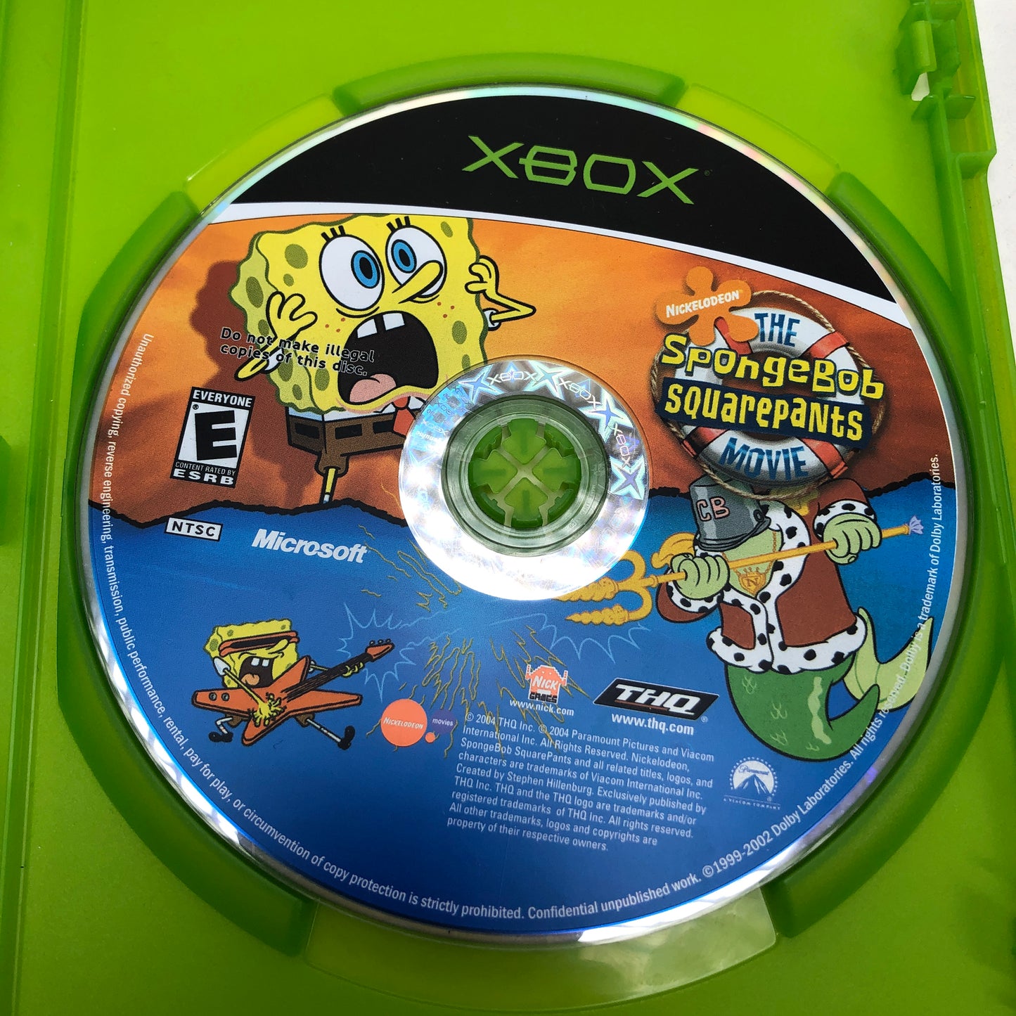 SpongeBob SquarePants The Movie (Microsoft Xbox, 2004)