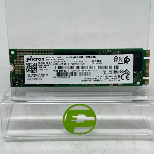 Micron 2280mm  MTFDDAV256TBN-1AR1ZABDA 256GB M.2 SATA SSD