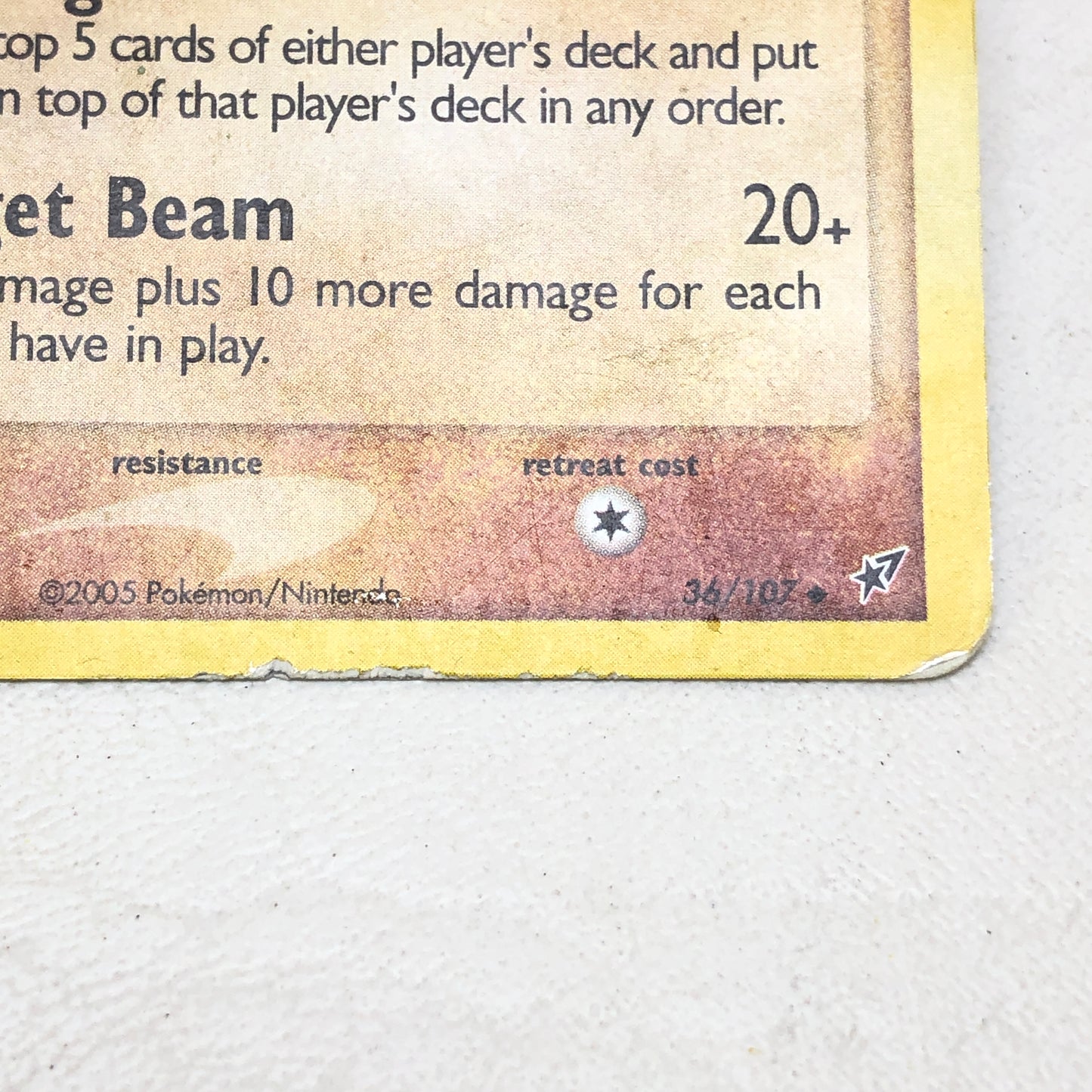 Pokémon TCG EX Deoxys LunaTone 36/107 Reverse Holo English