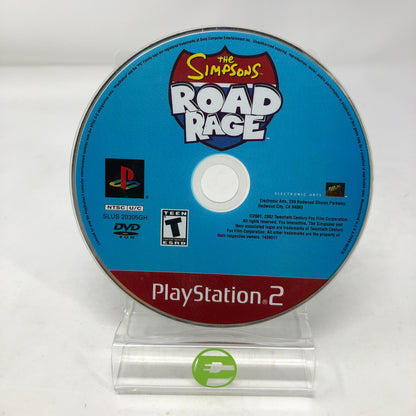 The Simpsons Road Rage [Greatest Hits] (Sony PlayStation 2 PS2, 2001) Disc Only