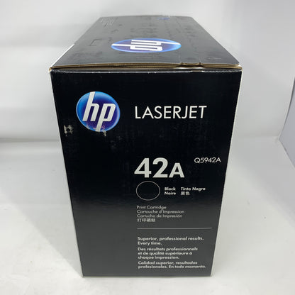 New HP 42A Q5942A Black Print Cartridge