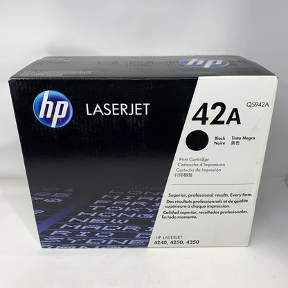 New HP 42A Q5942A Black Print Cartridge