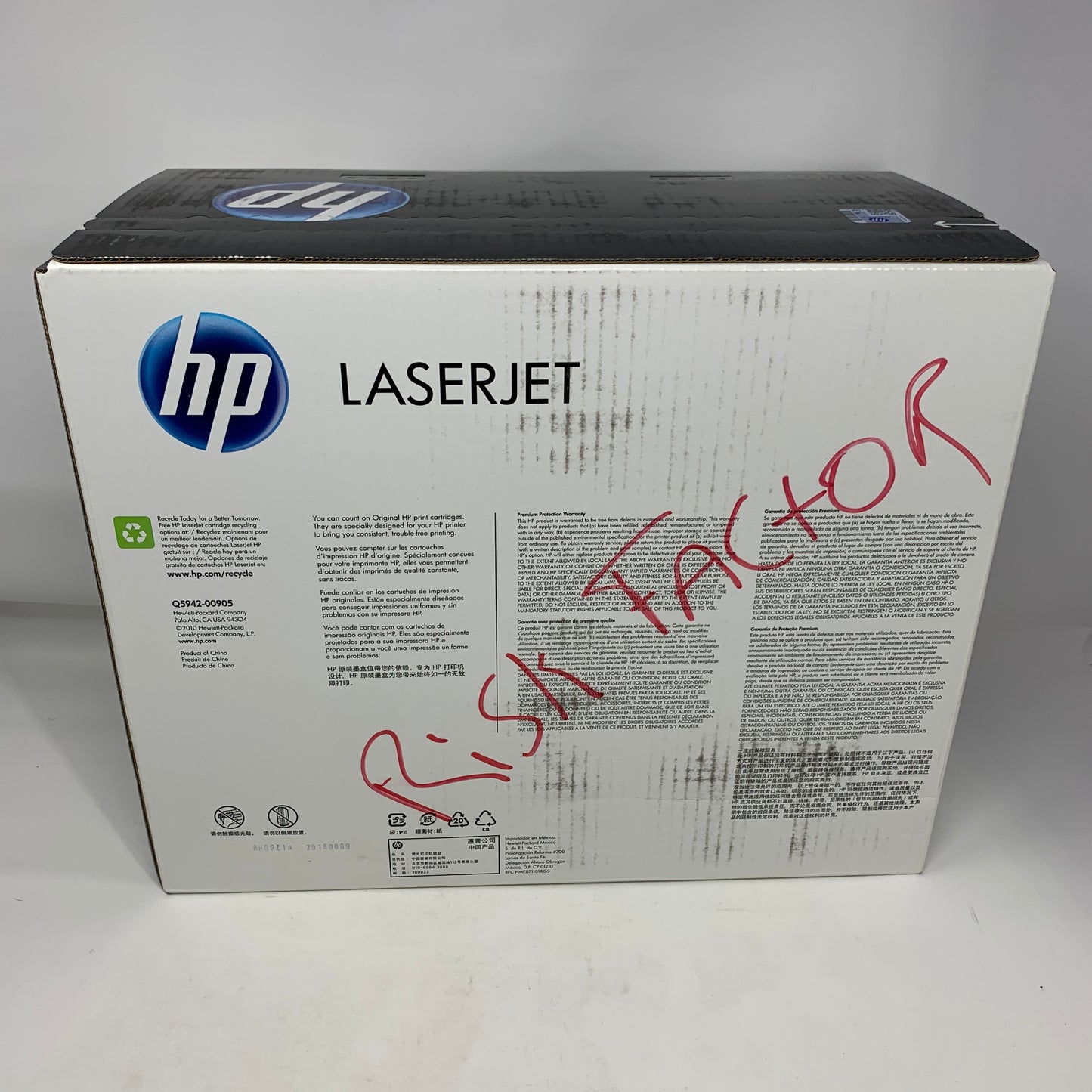 New HP 42A Q5942A Black Print Cartridge