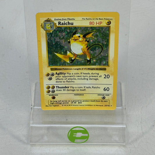 Pokémon TCG Base Set Raichu (Shadowless) 29/102 Holo English