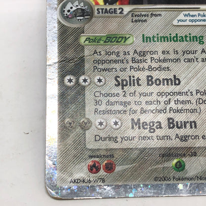 Pokémon TCG EX Crystal Guardians Aggron EX 89/100 Holo English