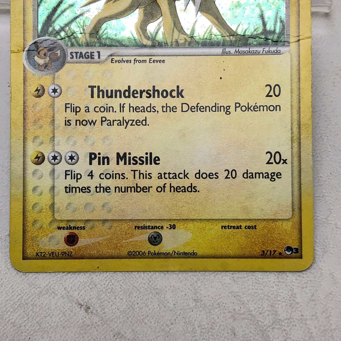 Pokémon TCG POP Series Promos 3 Jolteon 3/17 Holo English