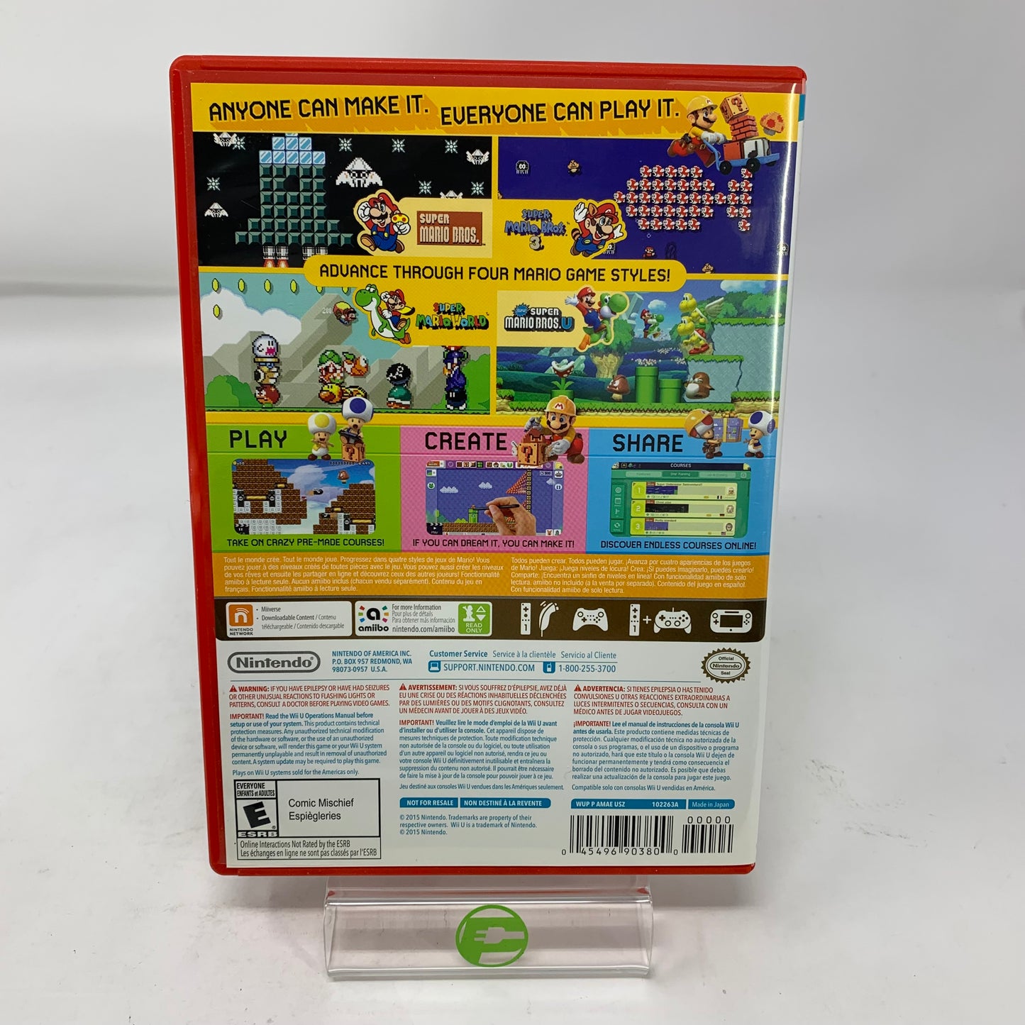 Super Mario Maker [Book Bundle] (Nintendo Wii U, 2015)
