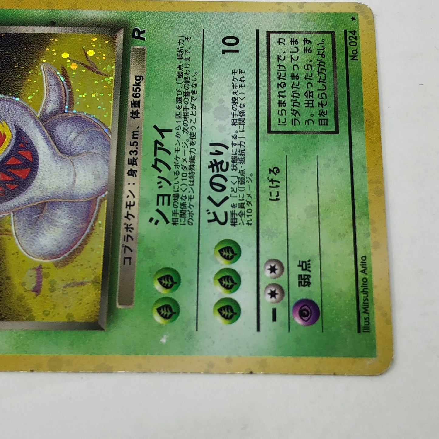 Pokémon TCG Team Rocket Dark Arbok 024 Japanese