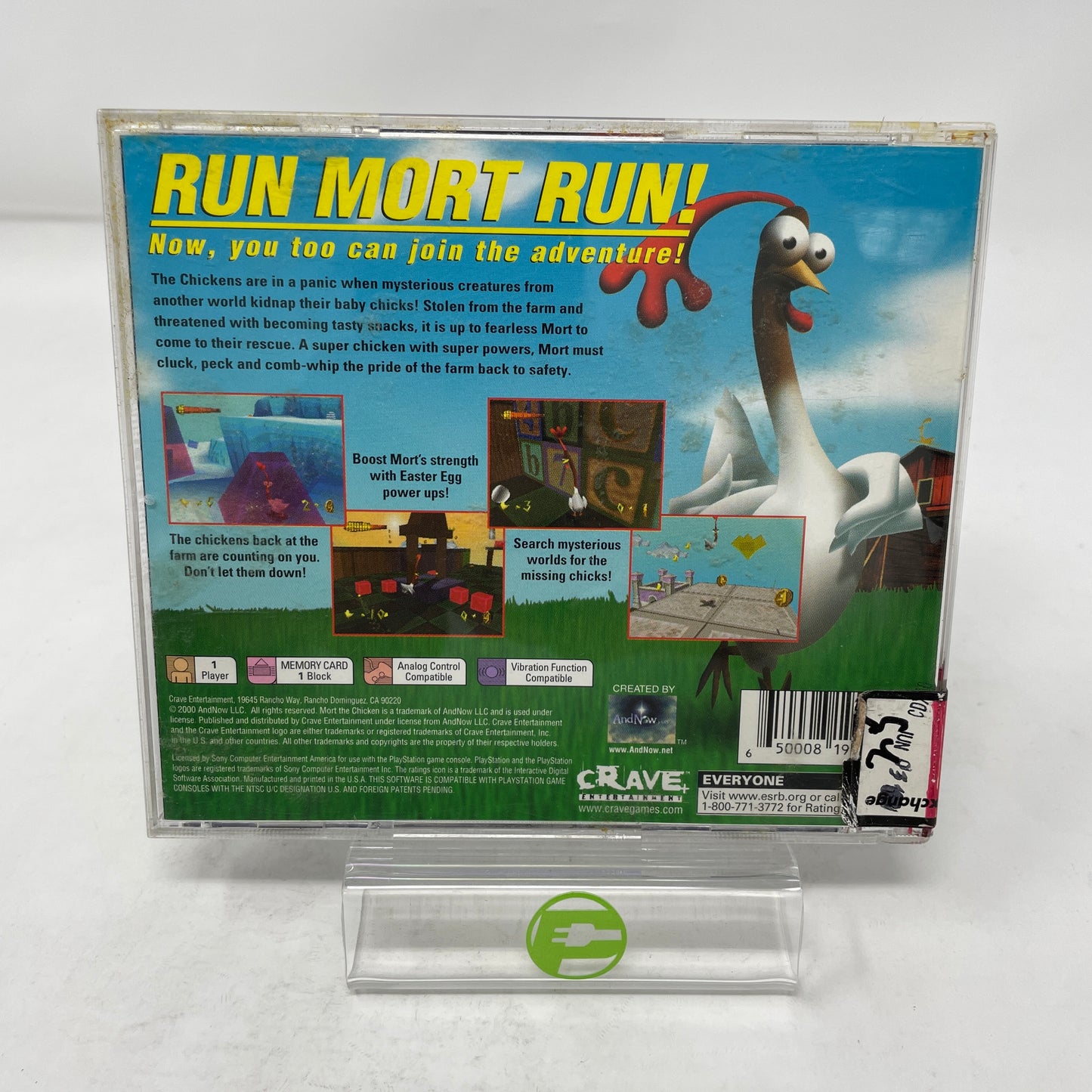Mort the Chicken (Sony PlayStation 1 PS1, 2000)