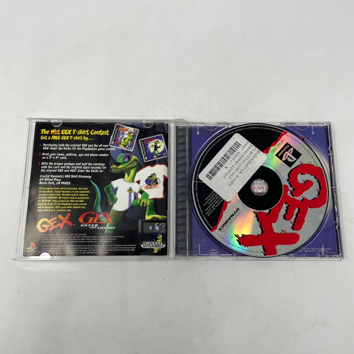 Gex (Sony PlayStation 1 PS1, 1995)