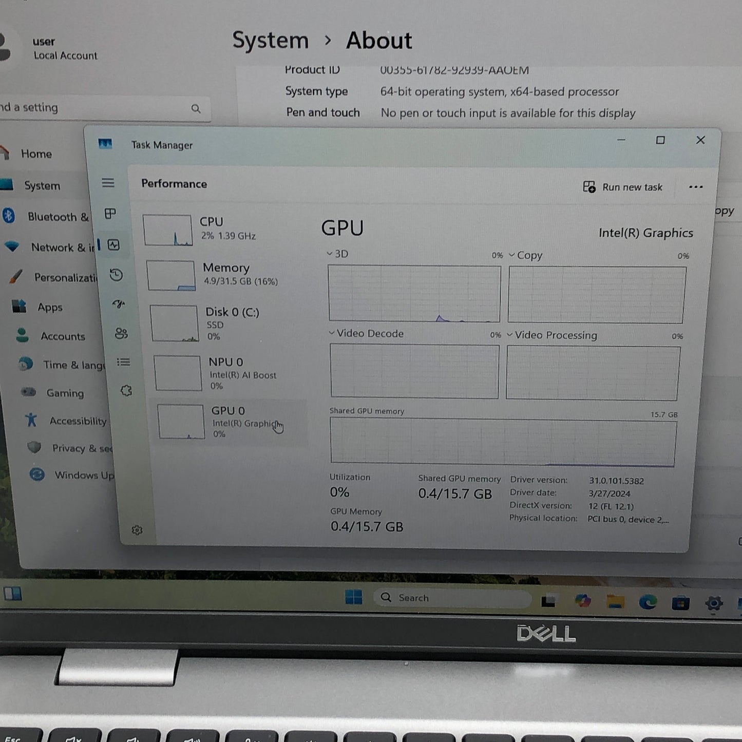 Dell Latitude 5550 15.6" Ultra 5 135U 1.6GHz 32GB RAM 512GB SSD
