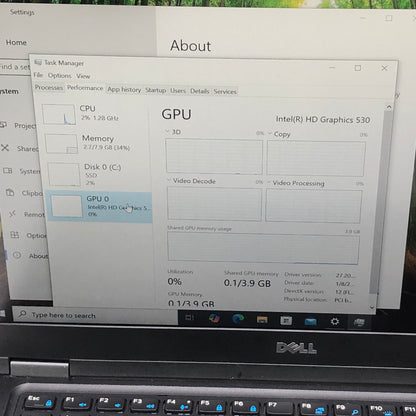 Dell Latitude 5490 P72G 14" i5-6300HQ 2.3GHz 8GB RAM 256GB SSD