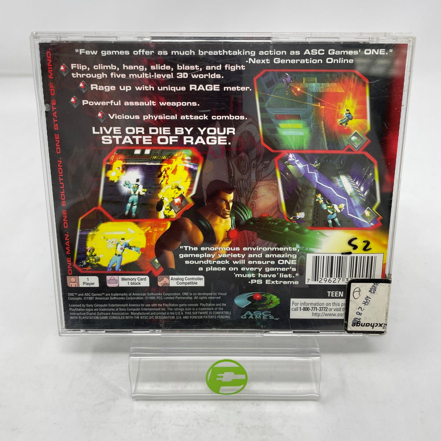 One (Sony PlayStation 1 PS1, 1997)