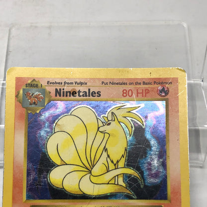 Pokémon TCG Base Set Ninetales (Shadowless) 12/102 Holo English