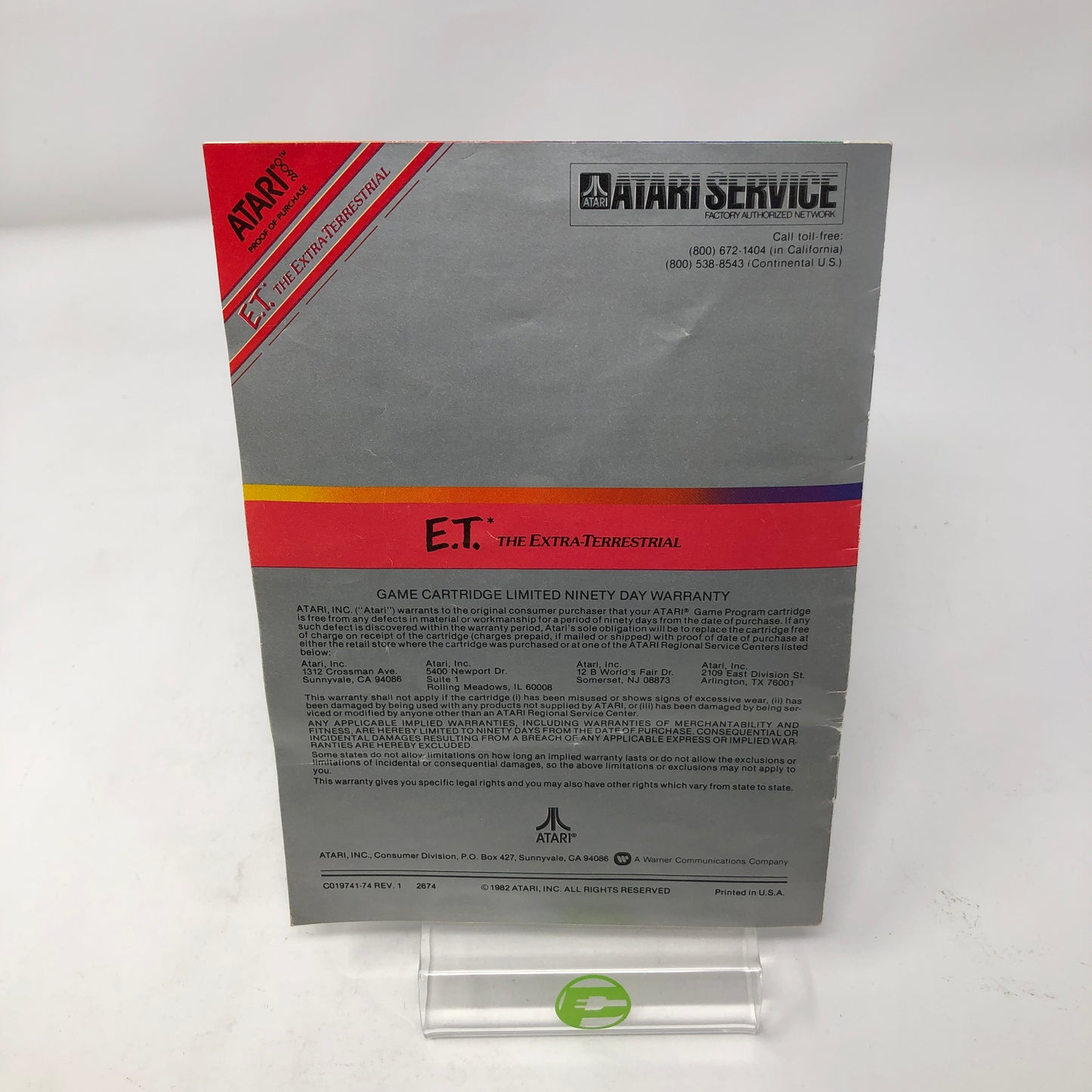 ET the Extra Terrestrial (Atari 2600, 1981)