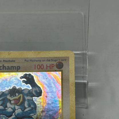 Pokémon TCG Base Set Machamp (1st Edition) (Shadowless) 8/102 Holo English