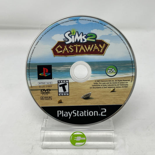 The Sims 2: Castaway (Sony PlayStation 2 PS2, 2007) Disc Only