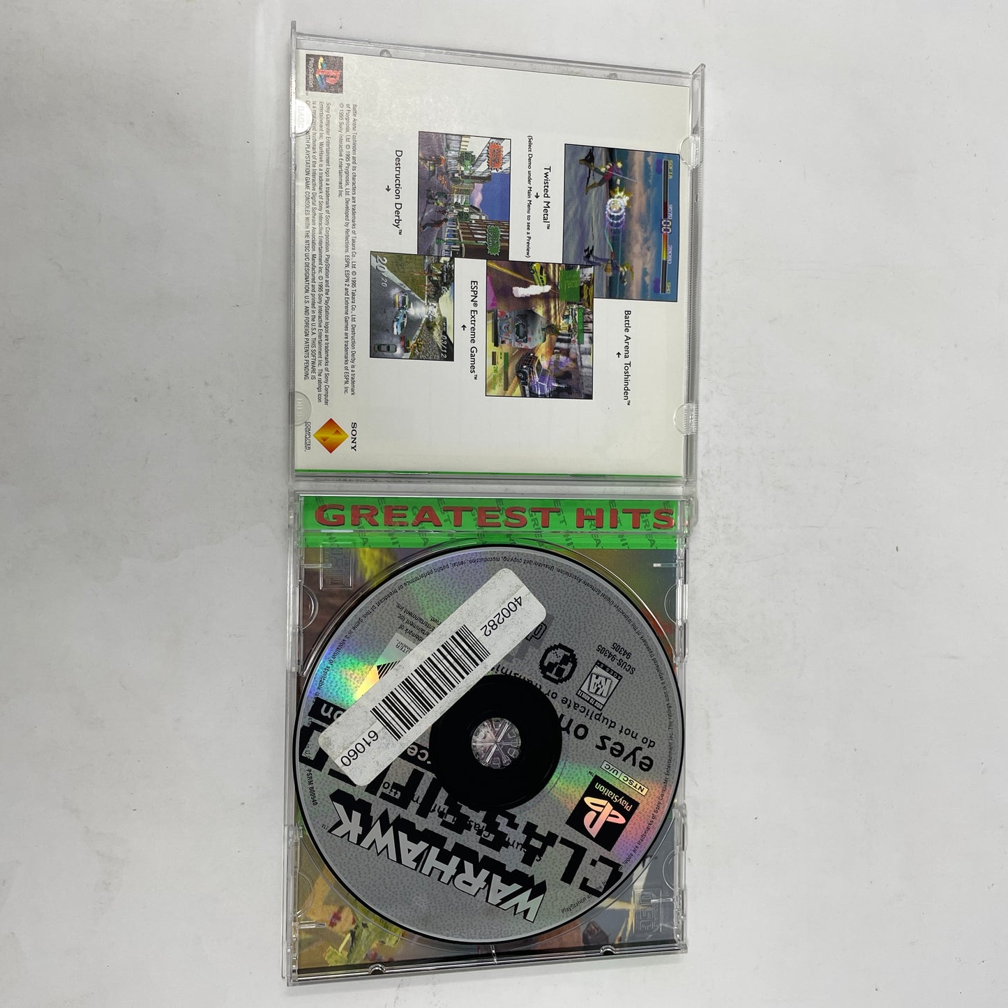 Warhawk (Sony PlayStation 1 PS1, 1995)