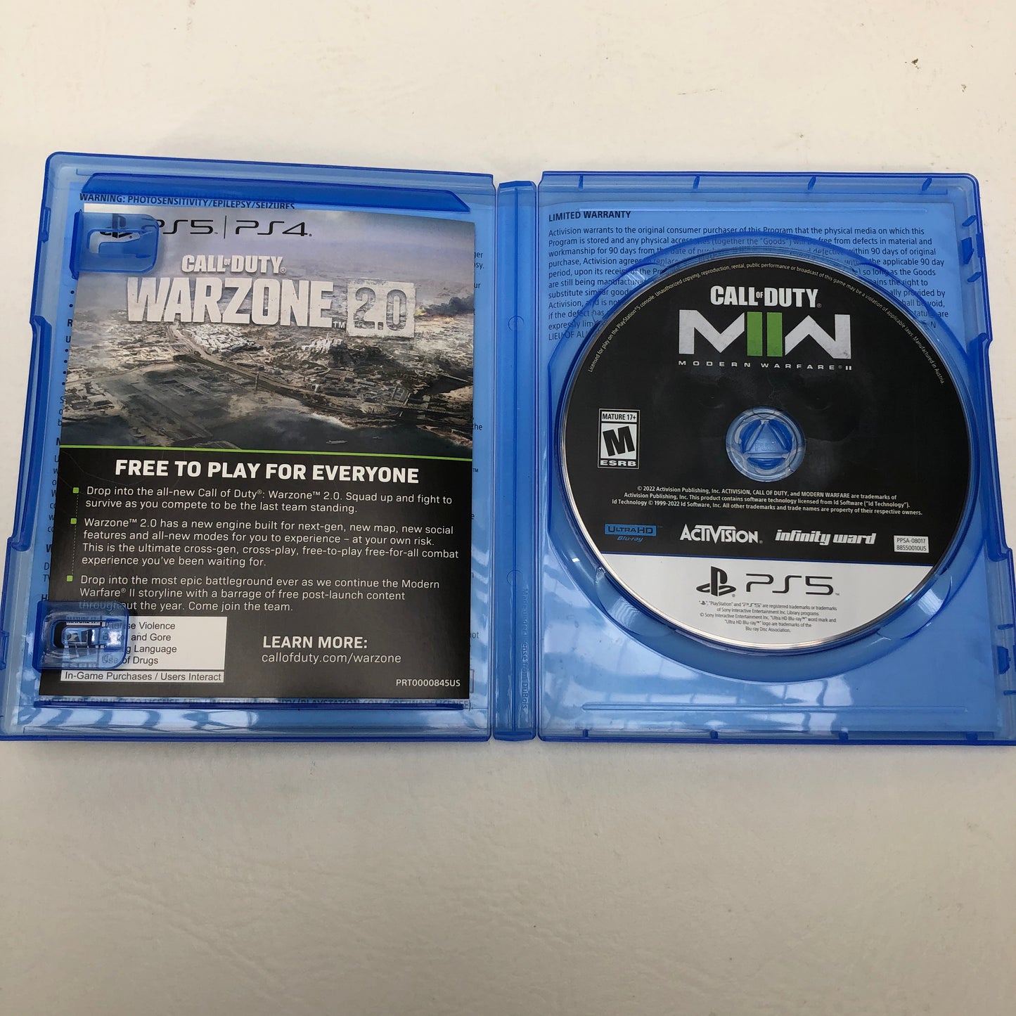 Call of Duty: Modern Warfare II (Sony PlayStation 5 PS5, 2022)
