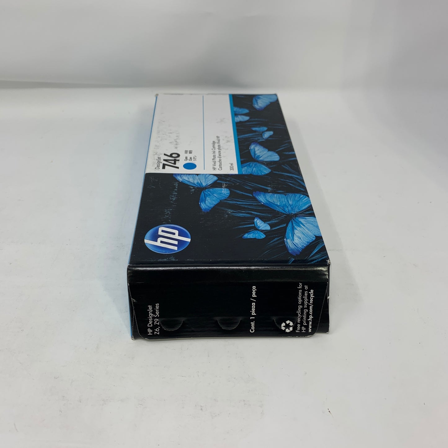 New HP 746 300-ml Cyan DesignJet Ink Cartridge, P2V80A