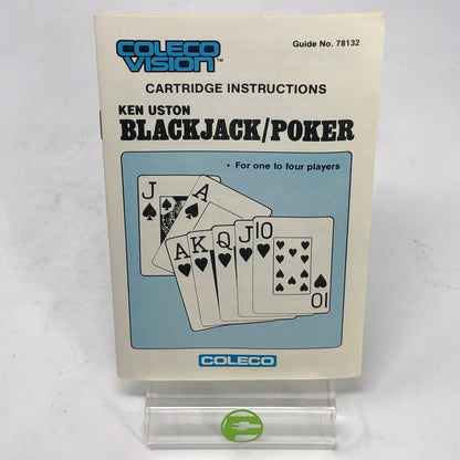 Ken Uston Blackjack-Poker (Coleco Vision, 1981)