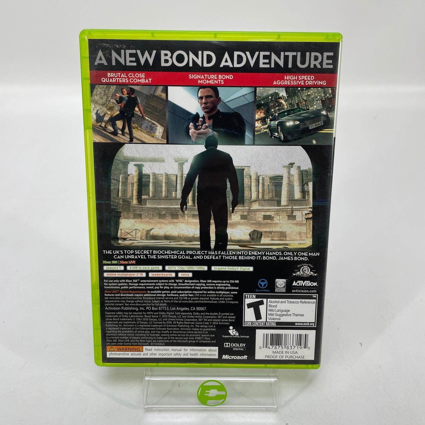 007 Blood Stone (Microsoft Xbox 360, 2010)