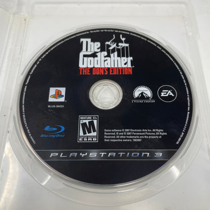The Godfather [Don's Edition] (Sony PlayStation 3 PS3, 2007)