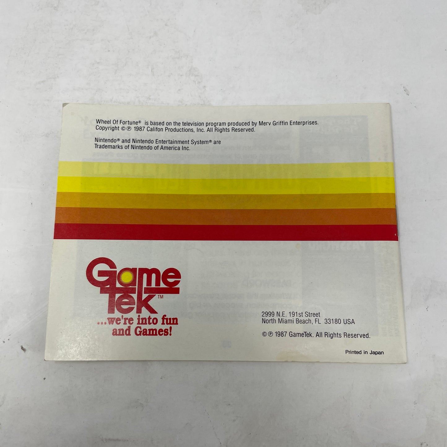 Wheel of Fortune (Nintendo NES, 1988)
