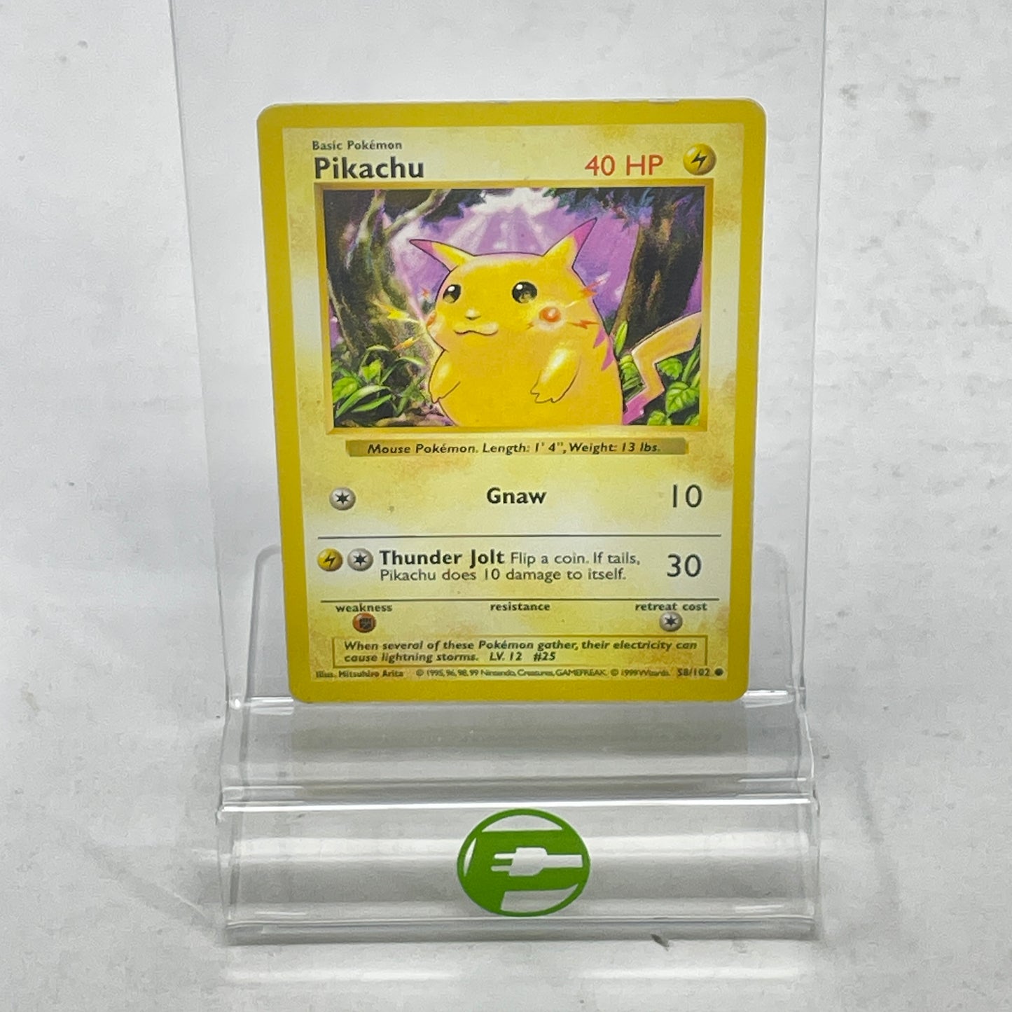 Pokémon TCG Base Set Pikachu (Red Cheeks) (Shadowless) 58/102 Regular English
