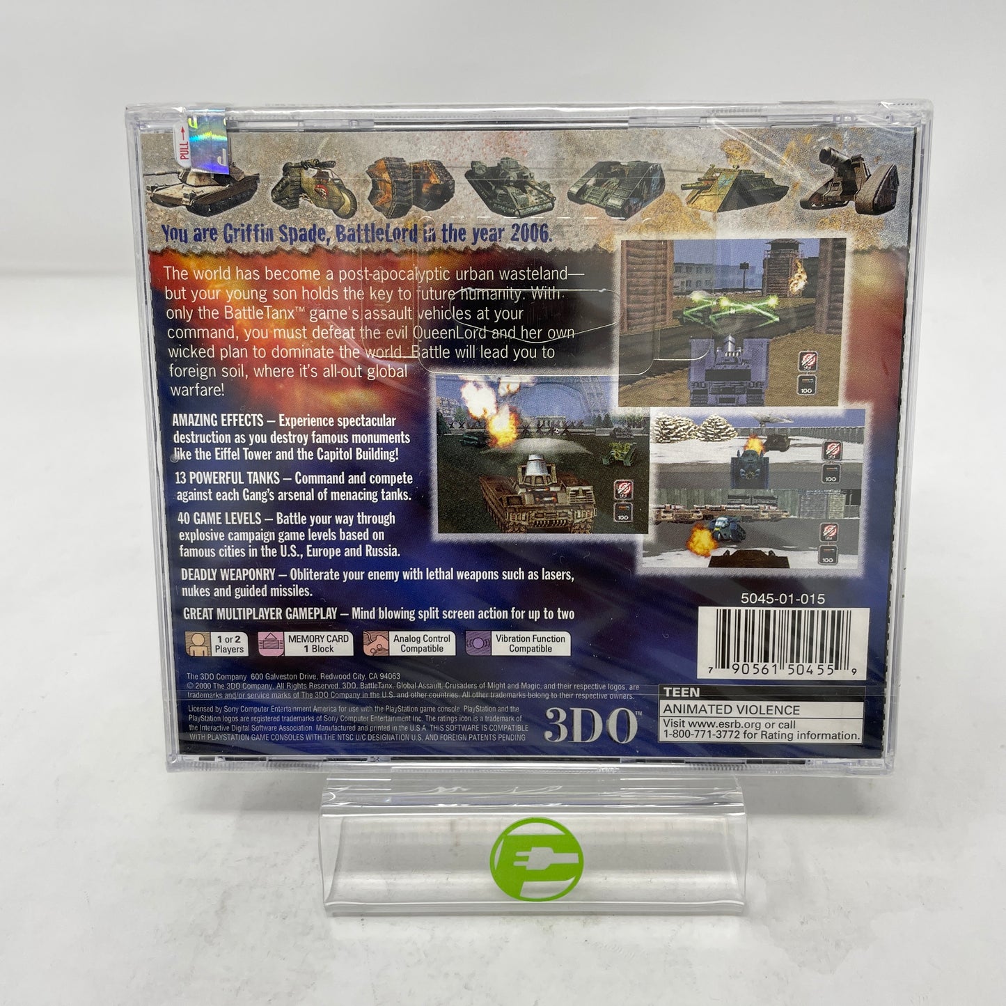 New Battletanx Global Assault (Sony PlayStation 1 PS1, 2000)